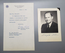 Load image into Gallery viewer, 1964 Autographed Photograph Treasury Department Secretary Douglas Dillon Signed
