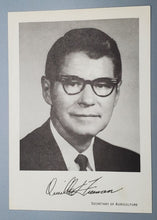 Load image into Gallery viewer, Autographed Photograph Secretary of Agriculture Orville L. Freeman Signed
