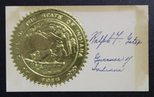 Load image into Gallery viewer, Ralph F. Gates Autograph (Governor of Indiana, 1945-1949)

