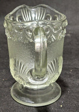 Load image into Gallery viewer, Vintage Pressed Glass Creamer - Shell &amp; Jewel - 4 1/2&quot;
