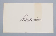 Load image into Gallery viewer, Autograph Sec. Housing Urban Dev. Robert C. Weaver Signed w/ envelope
