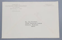 Load image into Gallery viewer, Autograph Sec. Housing Urban Dev. Robert C. Weaver Signed w/ envelope
