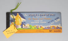 Load image into Gallery viewer, 1940 World's Fair Ticket Book
