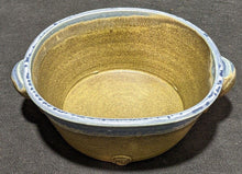 Load image into Gallery viewer, Beautiful Earth Tone Blue &amp; Brown Pottery Double Handle Baking Dish
