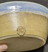 Load image into Gallery viewer, Beautiful Earth Tone Blue &amp; Brown Pottery Double Handle Baking Dish
