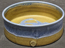 Load image into Gallery viewer, Beautiful Earth Tone Blue &amp; Brown Pottery Round Serving Bowl
