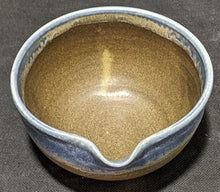 Load image into Gallery viewer, Beautiful Earth Tone Blue &amp; Brown Pottery Spouted Bowl - Gravy / Sauce Bowl
