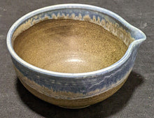 Load image into Gallery viewer, Beautiful Earth Tone Blue &amp; Brown Pottery Spouted Bowl - Gravy / Sauce Bowl
