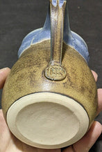 Load image into Gallery viewer, Beautiful Earth Tone Blue &amp; Brown Pottery Cream &amp; Sugar Set - As Is
