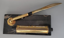 Load image into Gallery viewer, Vintage Pen w/ Calendar on Marble Base
