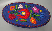 Load image into Gallery viewer, Handmade Quilted Wool &amp; Cotton Sewing Box Made in Hungary
