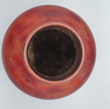 Load image into Gallery viewer, Occupied Japan Lacquered Metal Flambe Vase
