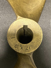 Load image into Gallery viewer, Vintage Brass Marine/Boat Propeller 17x19

