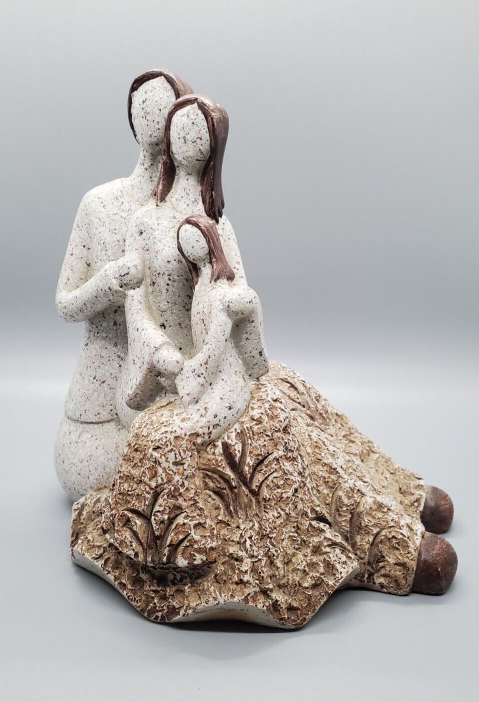 Family of Three Carved Sculpture