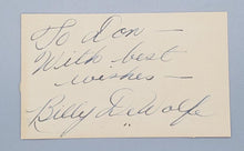 Load image into Gallery viewer, American Actor Billy de Wolfe Autograph Signed
