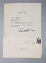 Load image into Gallery viewer, 1948 Former Governor of Michigan Wilber M. Brucker Autograph Signed w/ Envelope
