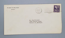 Load image into Gallery viewer, 1948 Former Governor of Michigan Wilber M. Brucker Autograph Signed w/ Envelope
