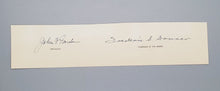Load image into Gallery viewer, General Motors Corp. President John Gordon &amp; Frederic G. Donner Autograph Signed
