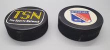 Load image into Gallery viewer, Hockey Pucks Lot - The Sports Network &amp; Kitchener Rangers
