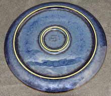 Load image into Gallery viewer, Midnight Blue - Black Border - DENBY Stoneware Flat Luncheon Plate - 9.25&quot;
