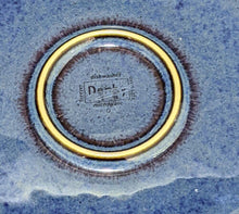 Load image into Gallery viewer, Midnight Blue - Black Border - DENBY Stoneware Flat Luncheon Plate - 9.25&quot;
