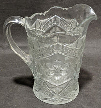 Load image into Gallery viewer, Vintage Pressed Glass Water Pitcher / Ewer
