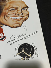 Load image into Gallery viewer, 1970 Sporticatures by Pelkowski of Bobby Hull with Signature, EX
