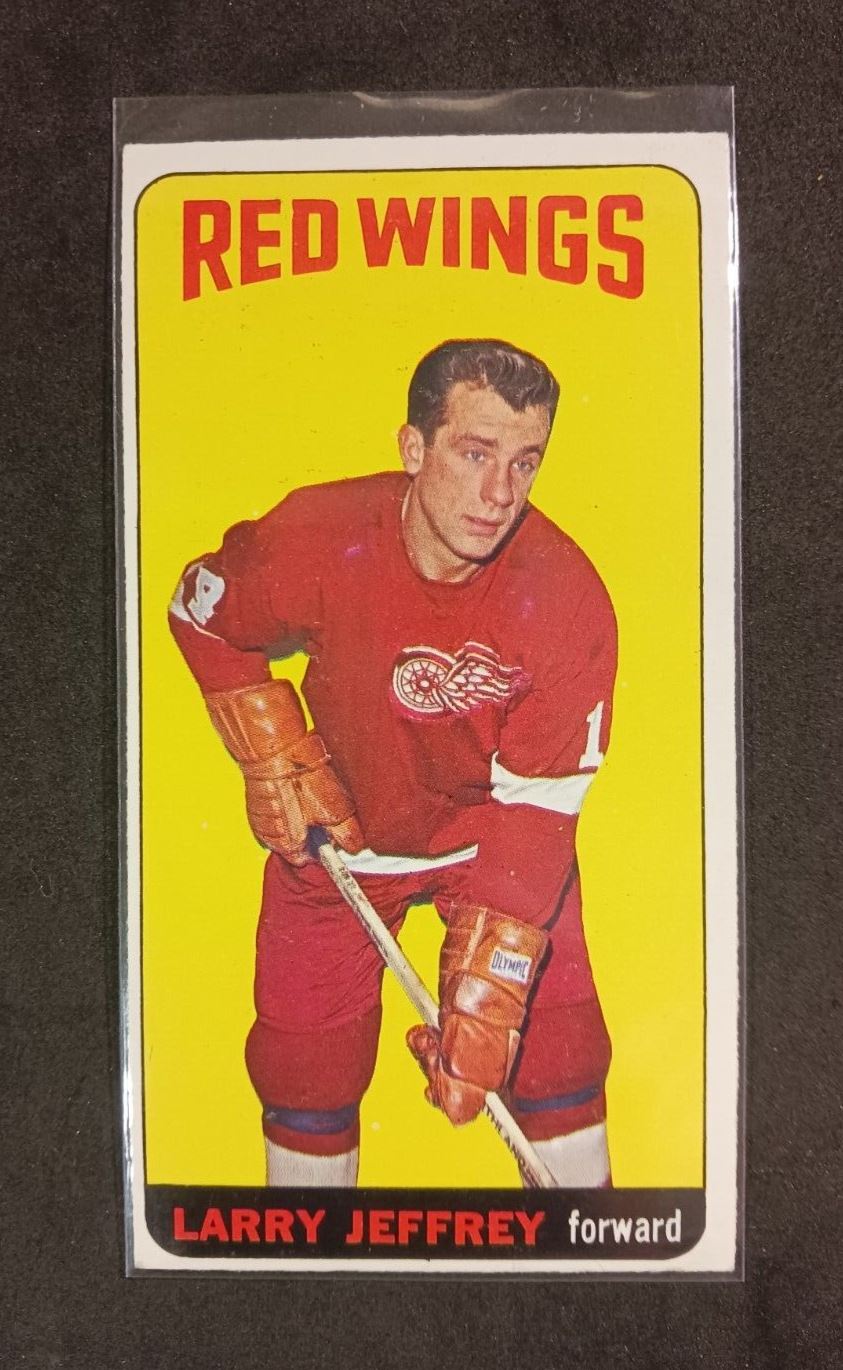 1964 Topps Larry Jeffrey #49 Ex No Crease Hockey Card Tall Boy