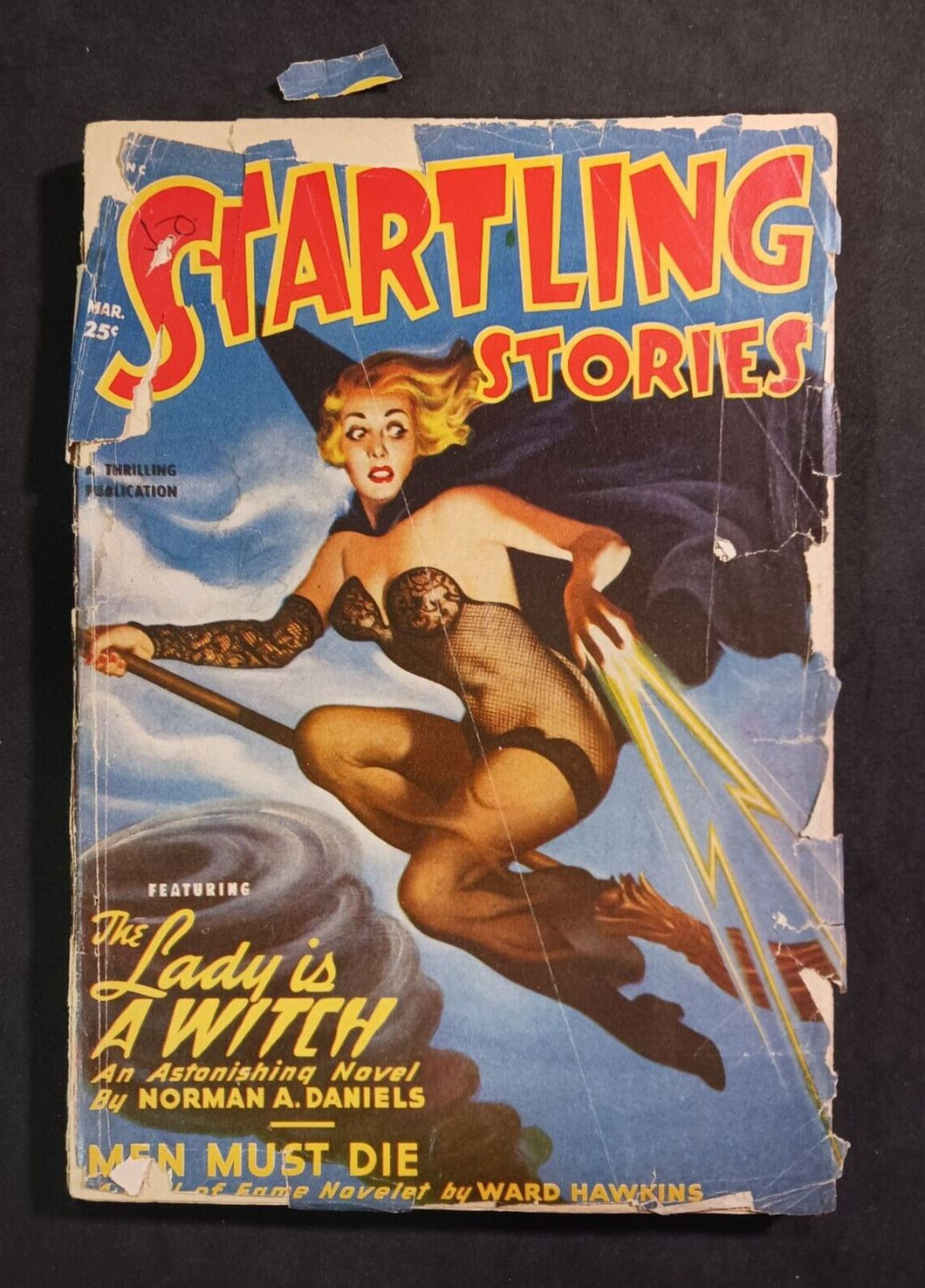1950 Startling Stories Mar. Lady is a Witch G+ w/ Missing pieces, no back cover