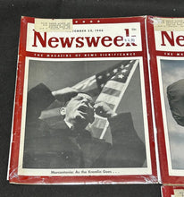 Load image into Gallery viewer, 1946 Vintage Newsweek lot of 4 Magazine, NM Condition
