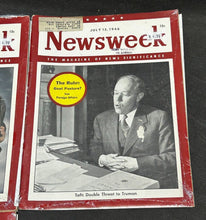 Load image into Gallery viewer, 1946 Vintage Newsweek lot of 4 Magazine, NM Condition
