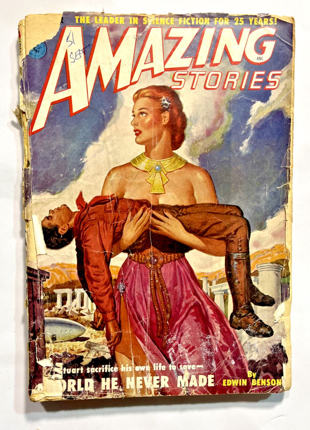 1951 Amazing Stories Vol 25 #9 F Pulp