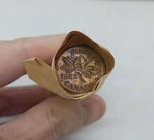 Load image into Gallery viewer, 1958 Canadian Pennies (50 coins per roll) 4 rolls
