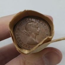 Load image into Gallery viewer, 1957 Canadian Pennies (50 coins per roll) 4 Rolls
