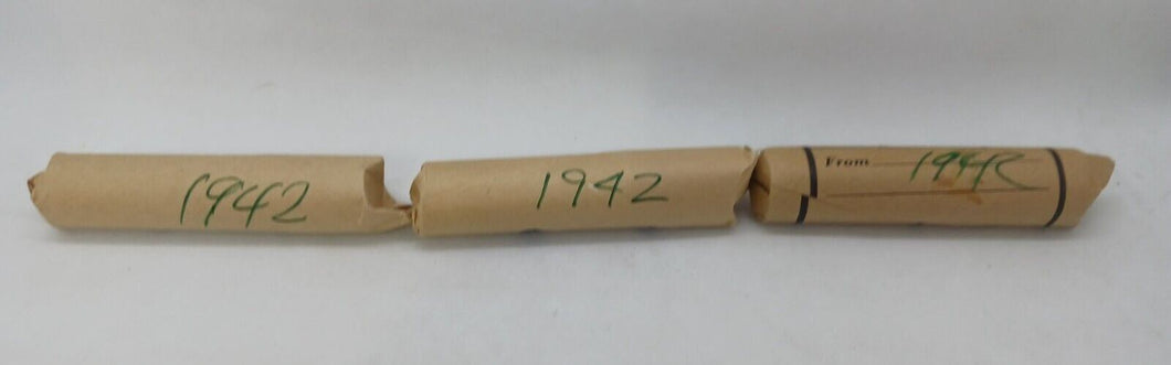 1942 Canadian Pennies (50 coins per roll) 3 Rolls