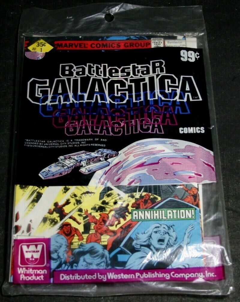 Battlestar Galactica #1-3 – Whitman Variant 3 Pack – Sealed in Whitman 99 Cent