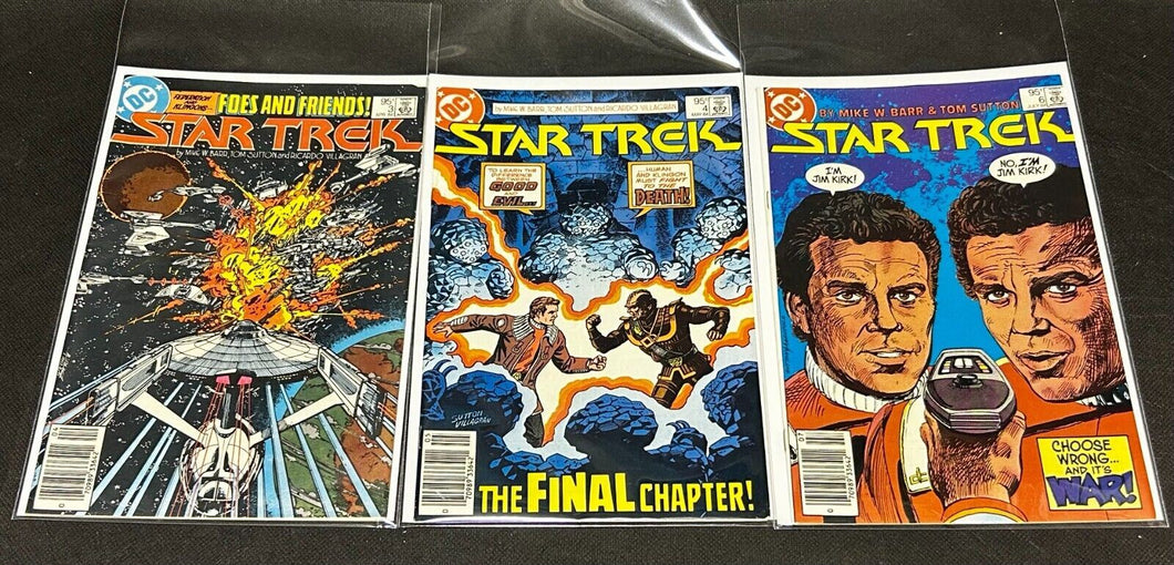1984 Star Trek Issue 3,4,6, DC Comics NM