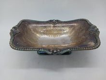 Load image into Gallery viewer, Vintage Barker Ellis Sterling Silver Mounts/ Silver Plated Footed Nut Dish SM
