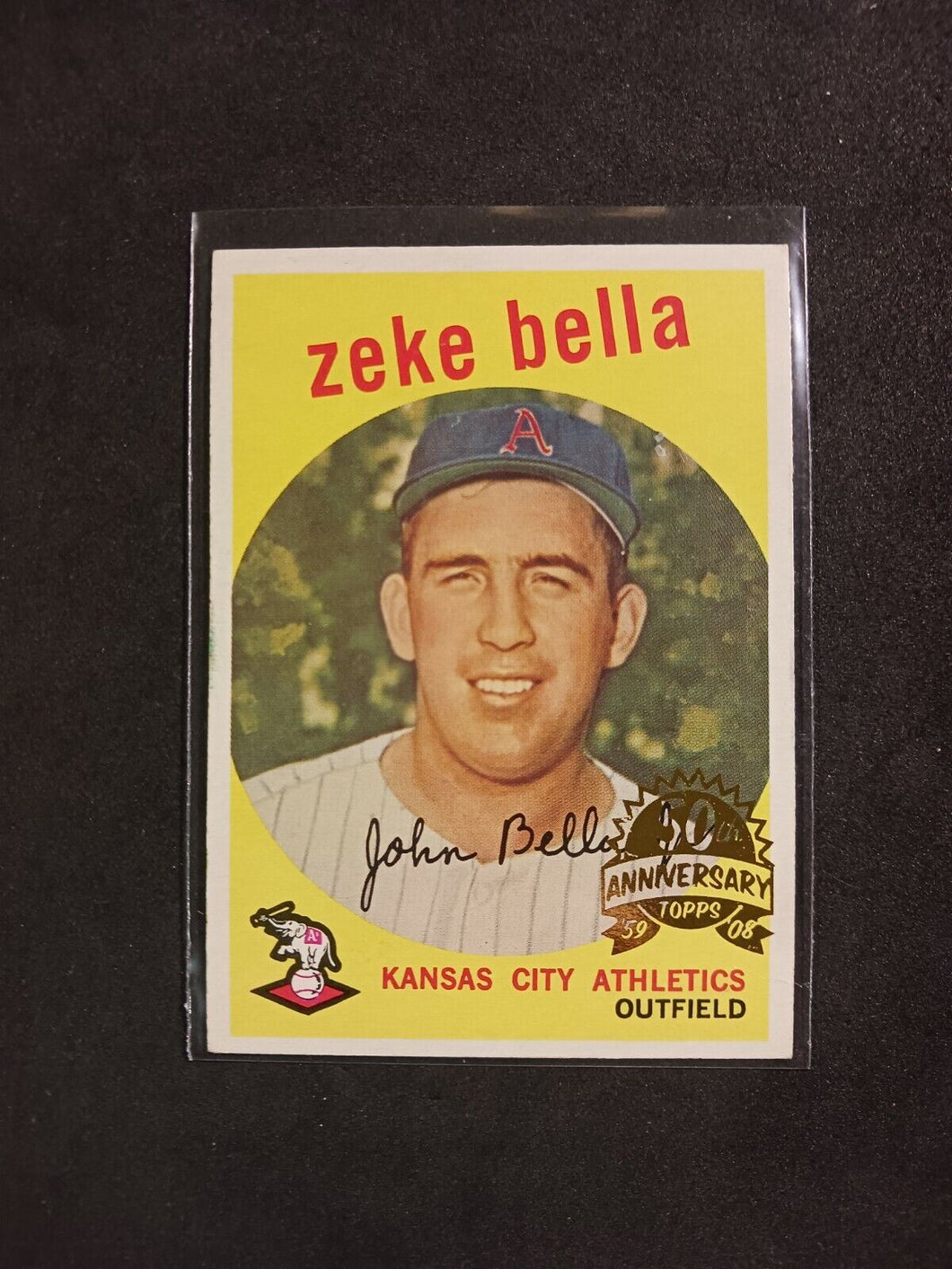 2008 Topps Heritage 50th Anniversary 1959 Buybacks #254 Zeke Bella Brown Back