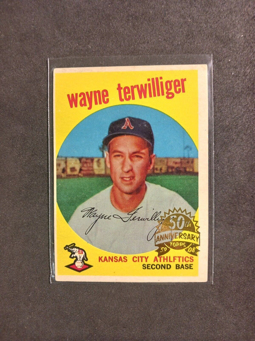 2008 Topps Heritage 50th Anniversary 1959 Buybacks #496 Wayne Terwilliger BrownB
