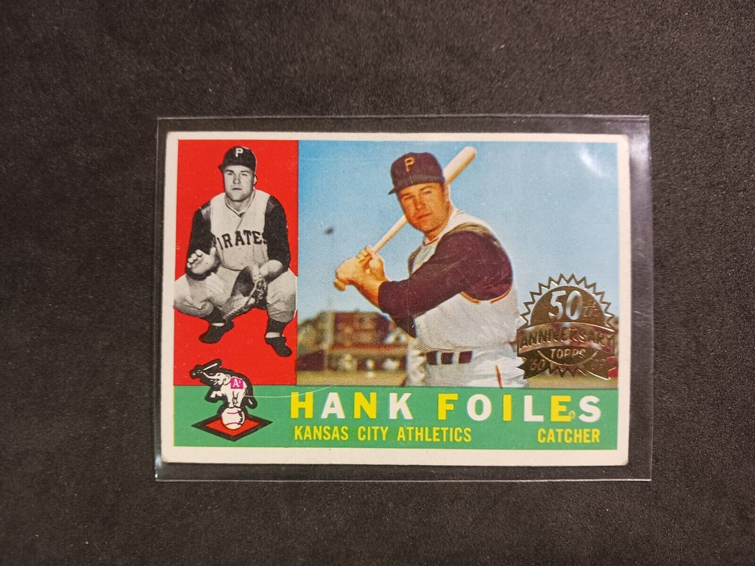 2009 Topps Heritage 50th Anniversary 1960 Buybacks #77 Hank Foiles White Back B
