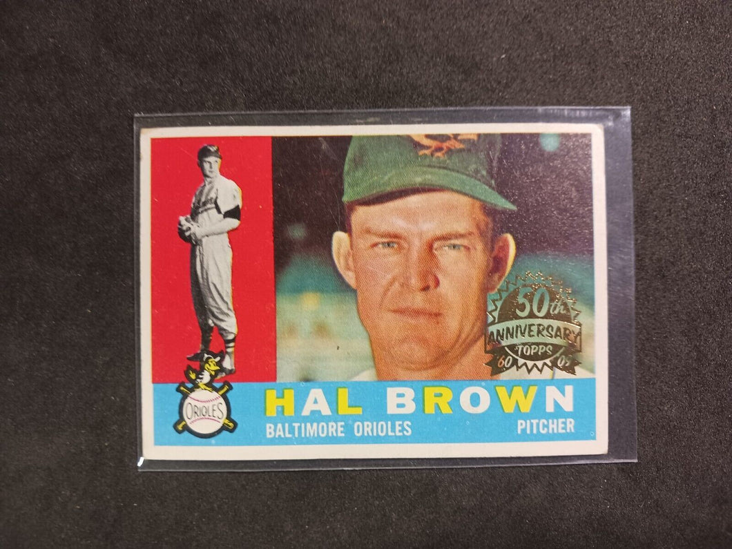 2009 Topps Heritage 50th Anniversary 1960 Buybacks #89 Hal Brown White Back