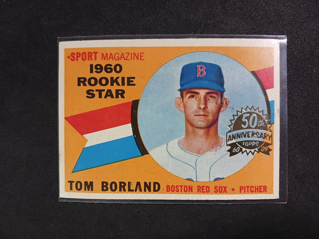 2009 Topps Heritage 50th Anniversary 1960 Buybacks #117 Tom Borland Brown Back