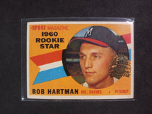Load image into Gallery viewer, 2009 Topps Heritage 50th Anniversary 1960 Buybacks #129 Bob Hartman Brown Back A
