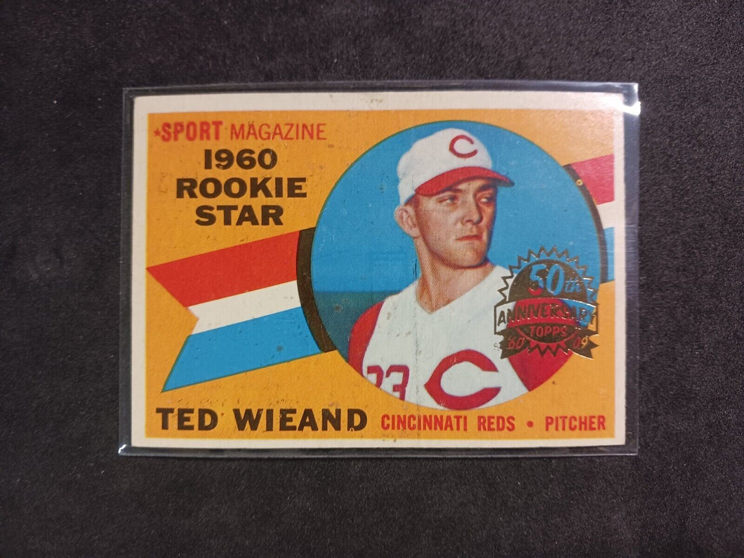 2009 Topps Heritage 50th Anniversary 1960 Buybacks #146 Ted Wieand Brown Back