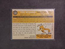 Load image into Gallery viewer, 2009 Topps Heritage 50th Anniversary 1960 Buybacks #146 Ted Wieand Brown Back

