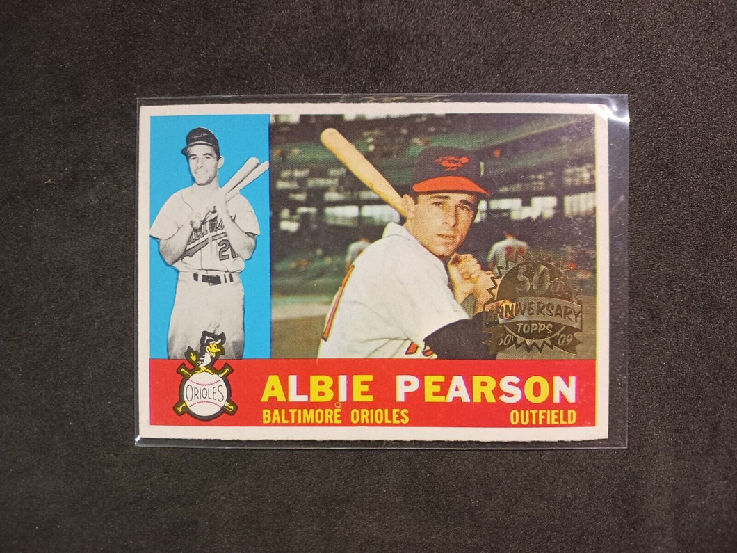 2009 Topps Heritage 50th Anniversary 1960 Buybacks #241 Albie Pearson White Back