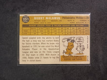 Load image into Gallery viewer, 2009 Topps Heritage 50th Anniversary 1960 Buybacks #251 Bobby Malkmus White BK A
