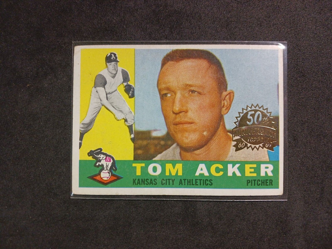 2009 Topps Heritage 50th Anniversary 1960 Buybacks #274 Tom Acker White Back