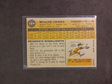 Load image into Gallery viewer, 2009 Topps Heritage 50th Anniversary 1960 Buybacks #289 Willie Jones Brown BackA
